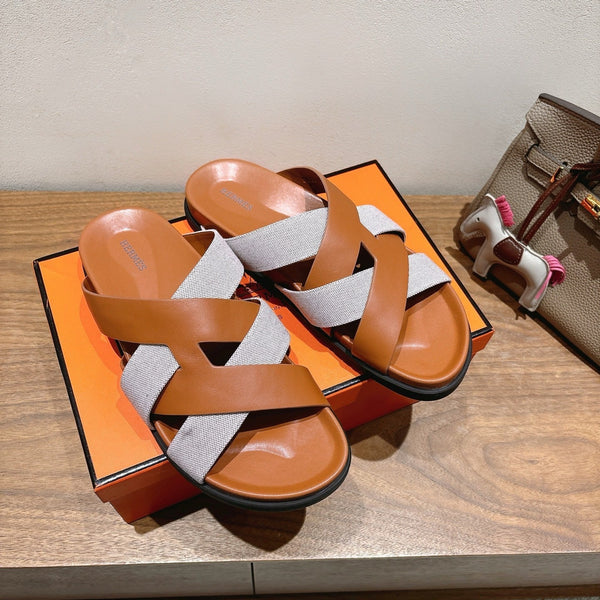 HM 25 Kazimir Sandalo Pelle Di Vitello Tela