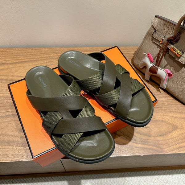 HM 25 Kazimir Sandalo Pelle Di Vitello Tela