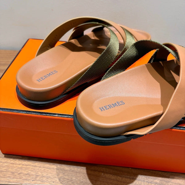 Sandalo HM 25 Kazimir in pelle di vitello bicolore