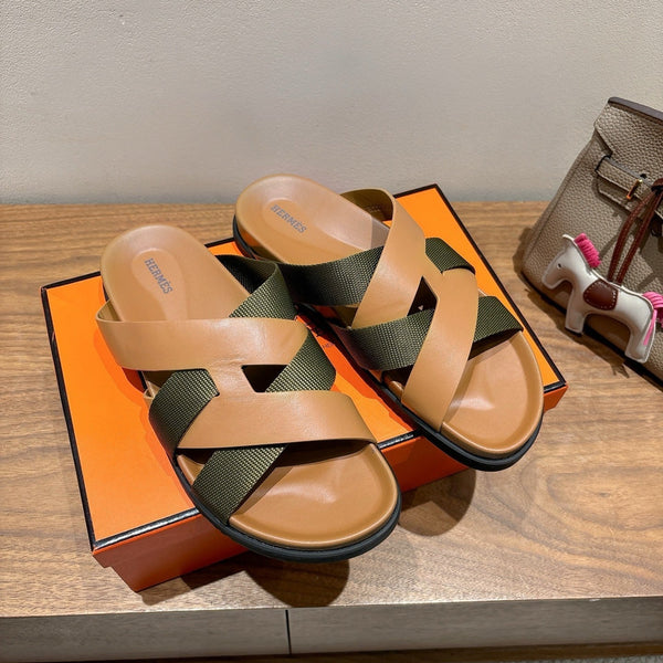 Sandalo HM 25 Kazimir in pelle di vitello bicolore