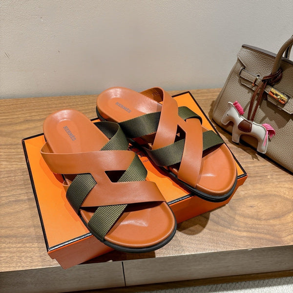 Sandalo HM 25 Kazimir in pelle di vitello bicolore