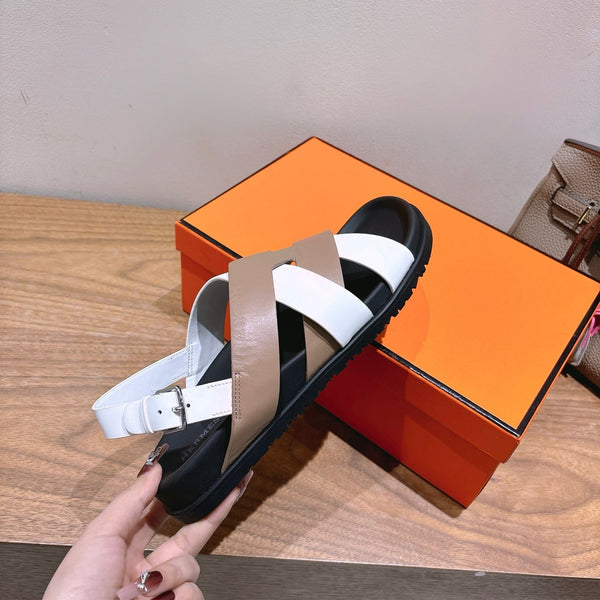 Sandalo Heracles HM 25 in pelle di vitello color carne