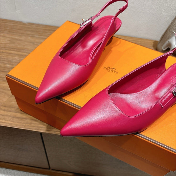 HM Lover Pump 40mm Rose Framboise Calfskin 429021