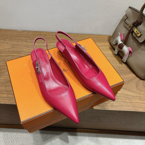 HM Lover Pump 40mm Rose Framboise Calfskin 429021