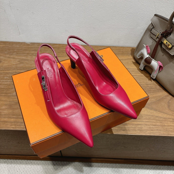 HM Lover Pump 80mm Rosa Lampone Pelle di Vitello 429027