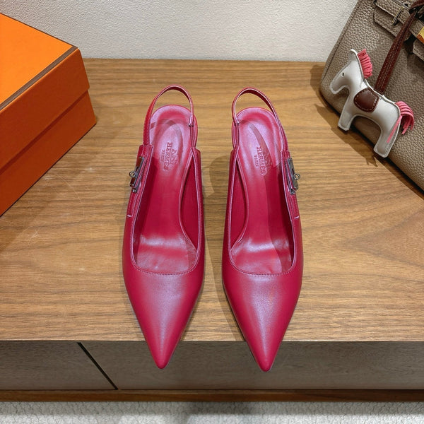 HM Lover Pump 80mm Rosa Lampone Pelle di Vitello 429027