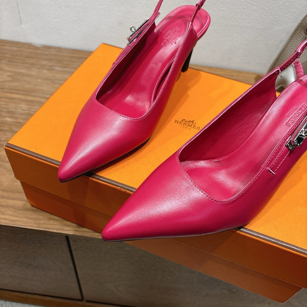 HM Lover Pump 80mm Rosa Lampone Pelle di Vitello 429027