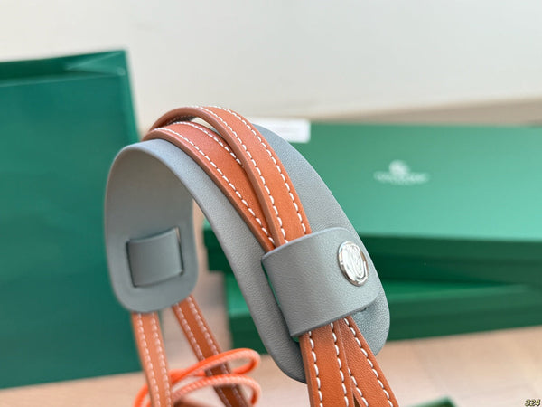 ANJOU MINI BAG 21 IN BROWN GOYARDINE CANVAS AND CALFSKIN