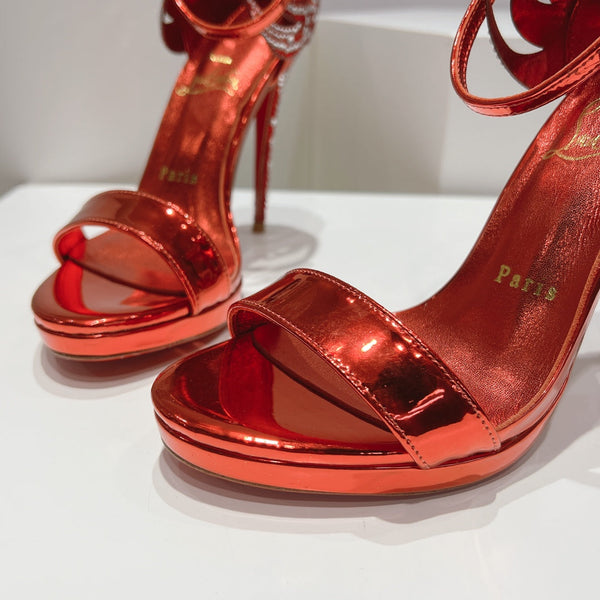 CL Fabric Pampillas Sandals Red Sheepskin 314920