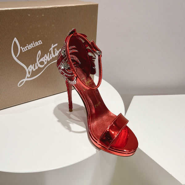 CL Fabric Pampillas Sandals Red Sheepskin 314920