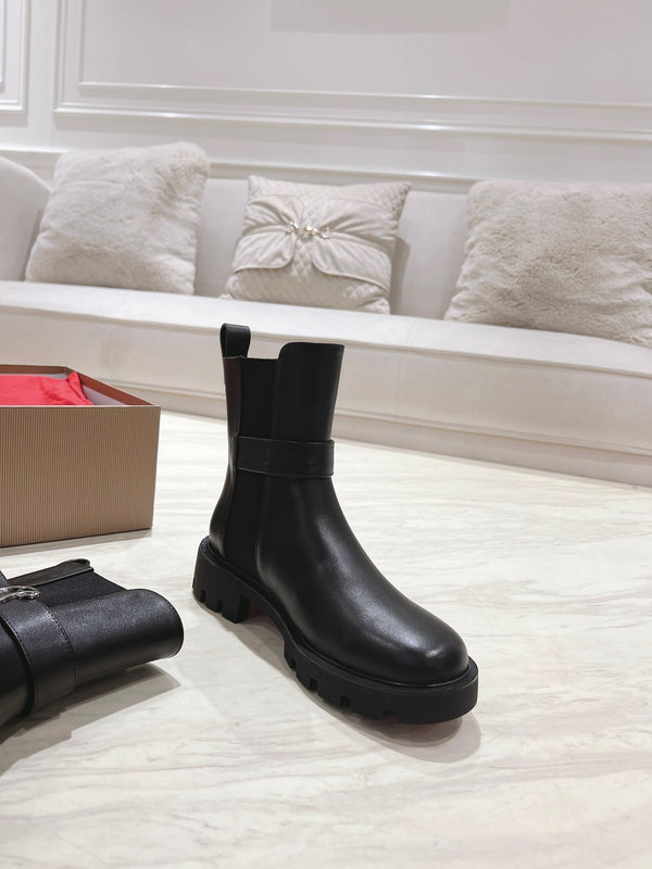 CL 25C Chelsea Booty Lug Black Calf Leather 167667