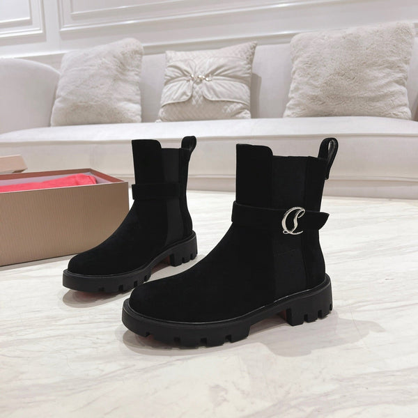 CL 25C Chelsea Booty Lug Black Suede 167683