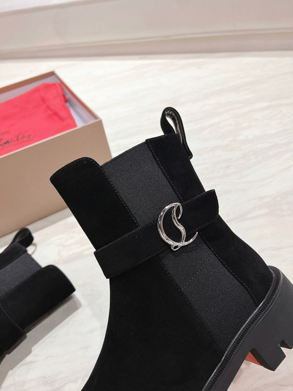 CL 25C Chelsea Booty Lug Black Suede 167683