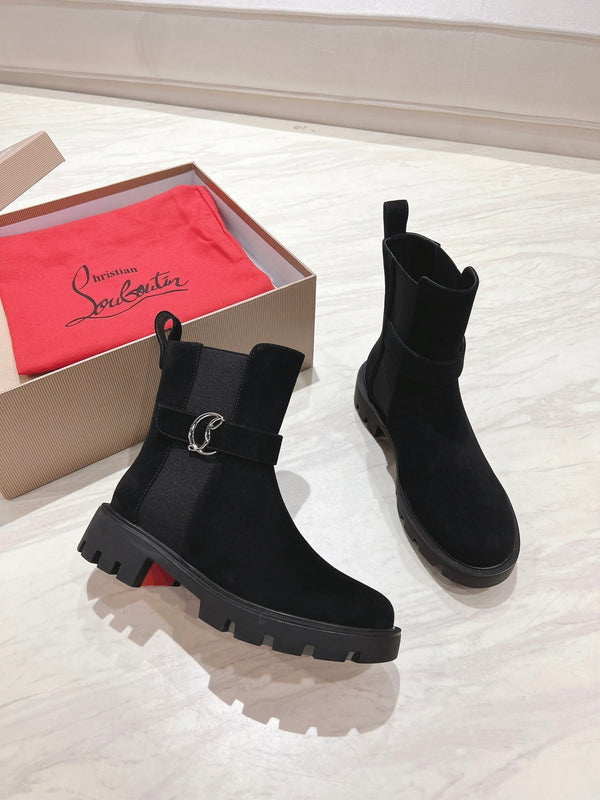 CL 25C Chelsea Booty Lug Black Suede 167683