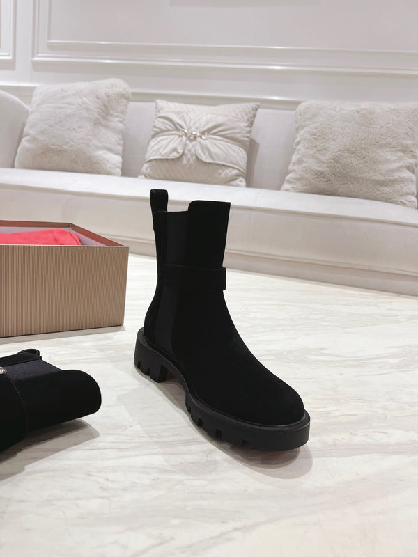CL 25C Chelsea Booty Lug Black Suede 167683