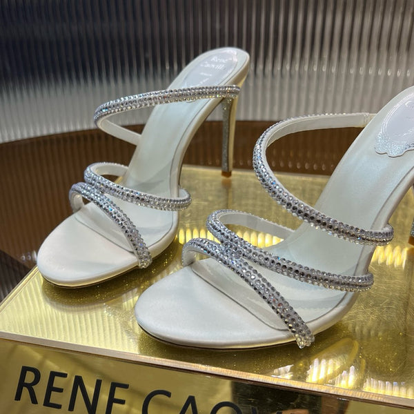 RC 25C Classic Rhinestones Popular Cleo White Sheepskin 174885