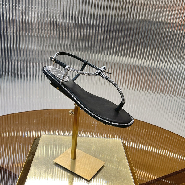 RC 25C Thong Flat-Bottom Diamond Black Silk Creo Crystal 281976