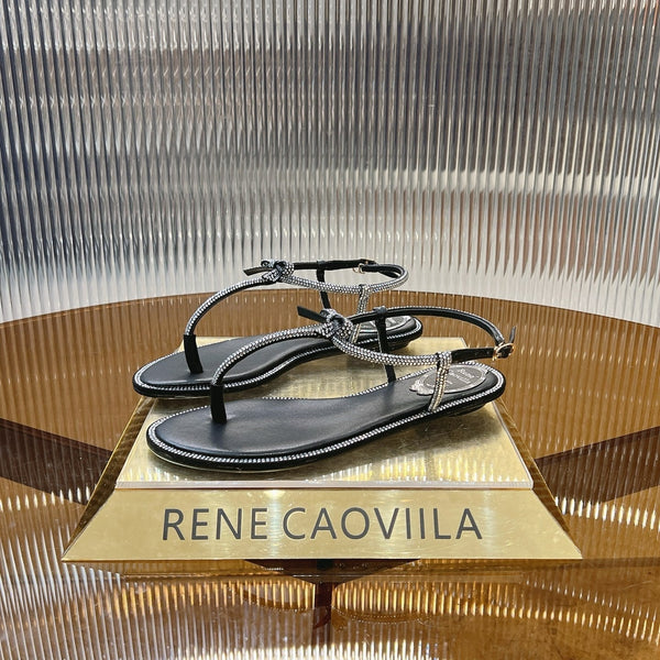 RC 25C Thong Flat-Bottom Diamond Black Silk Creo Crystal 281976