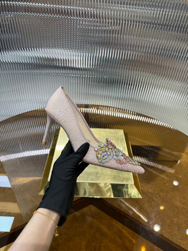 RC 25C Retro Pump 7.5cm Gradient Pink Sheepskin 310637