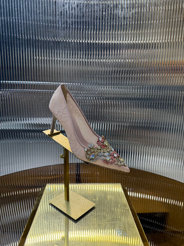 RC 25C Retro Pump 7.5cm Gradient Pink Sheepskin 310637