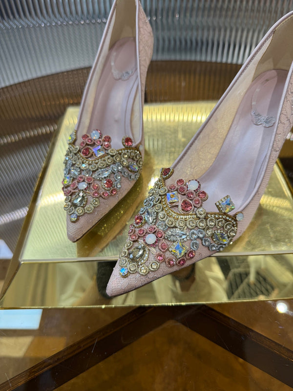 RC 25C Retro Pump 7.5cm Gradient Pink Sheepskin 310637