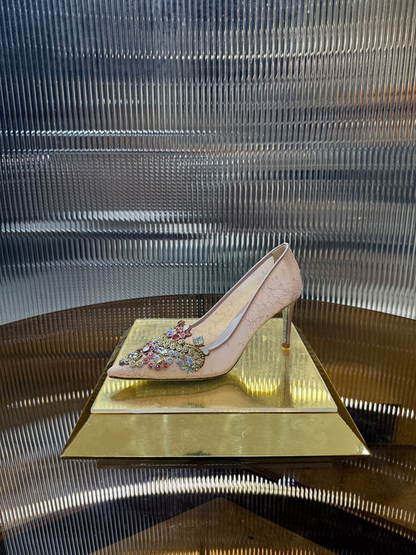 RC 25C Retro Pump 7.5cm Gradient Pink Sheepskin 310637