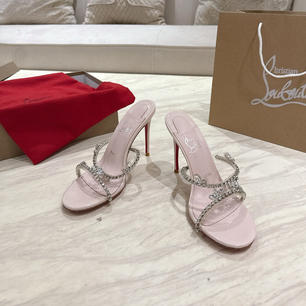 CL 25 Sandals Pink PVC Creo Rhinestones 307510