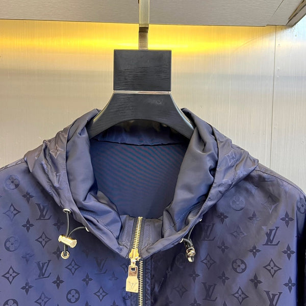 GIACCA A VENTO MONOGRAM BLU NAVY LV 238897