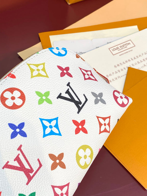 COSMETIC POUCH PM 19 IN MULTICOLOR MONOGRAM CANVAS