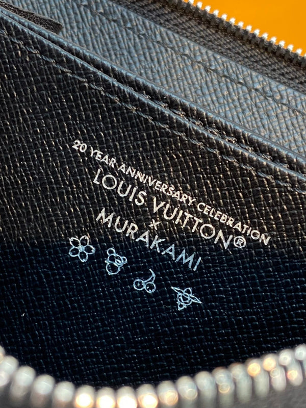 LV x TM Zippy Coin Purse Black Multicolor Monogram Canvas