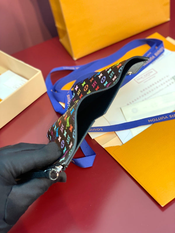 LV x TM Victorine Wallet Black Multicolor Monogram Canvas