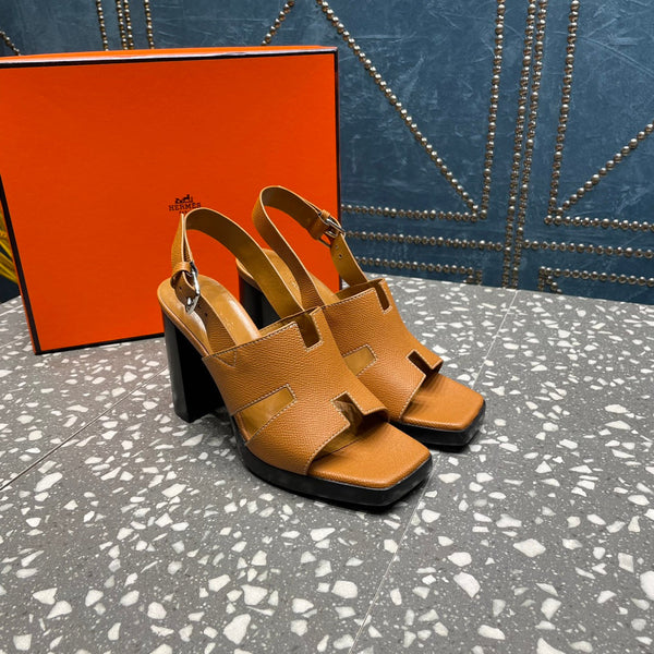 ERIS SANDAL 95 CARAMEL LAMBSKIN