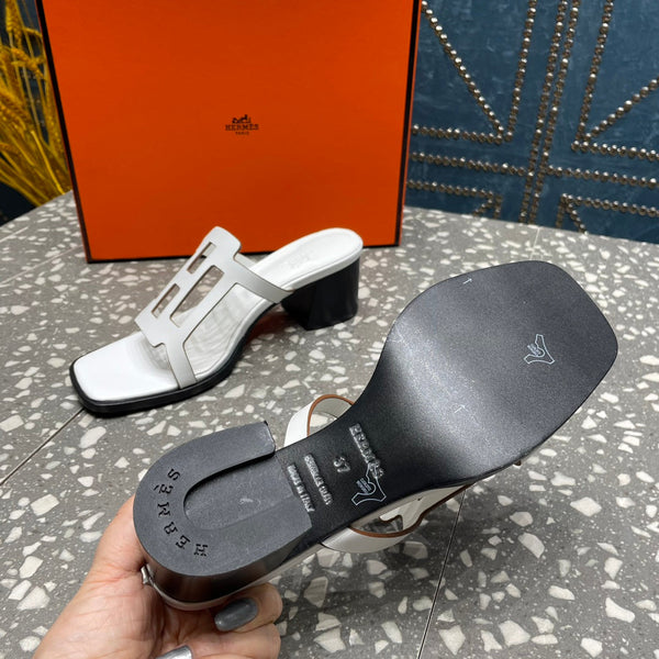 HM Lzzy 50 Sandal White Lambskin 962945