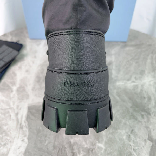 PRA Moon Boots Black Recycled Nylon & Cowhide 454739