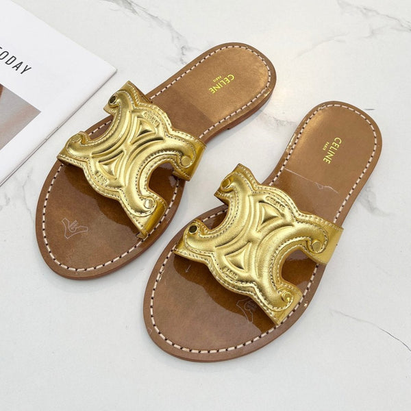 CIABATTA TRIOMPHE IN PELLE DI VITELLO ORO