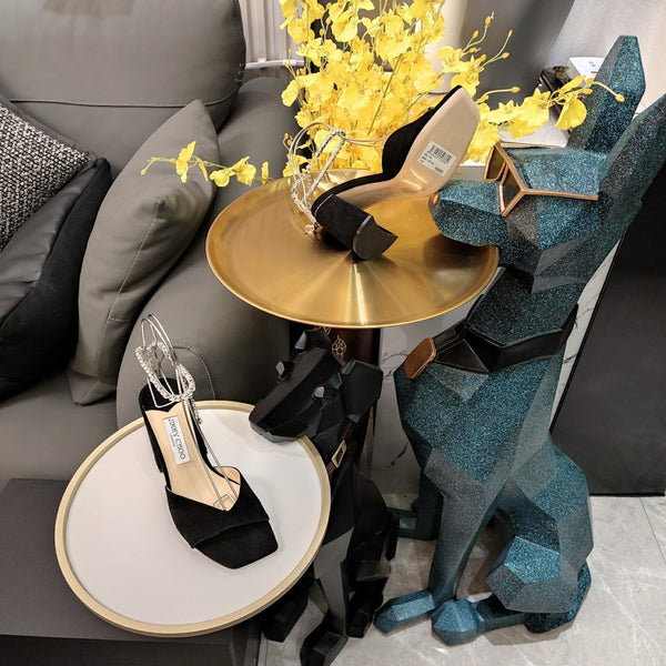 Jimmy 25 Saeda 85mm Sandals Black Suede 240083