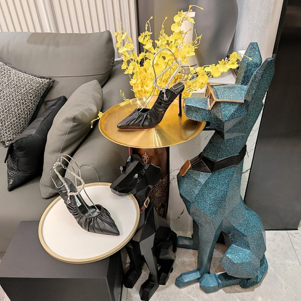 Jimmy 25 Slingback Pump Black Sheepskin 240091