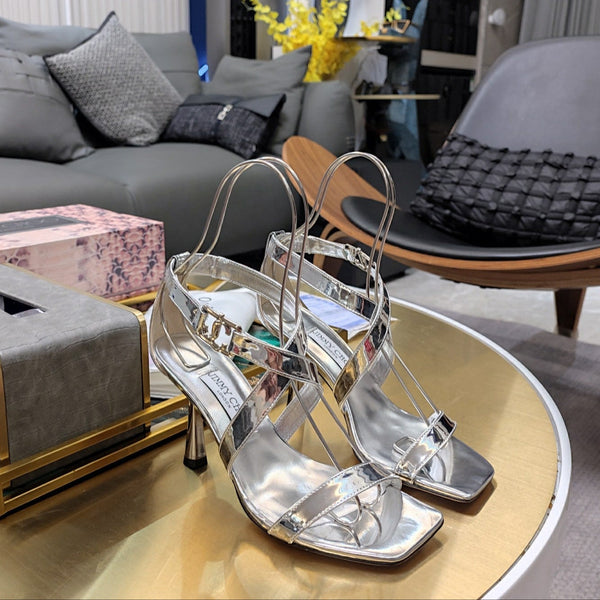 Jimmy 25 Jessica Sandal Silver Nappa Leather 240095