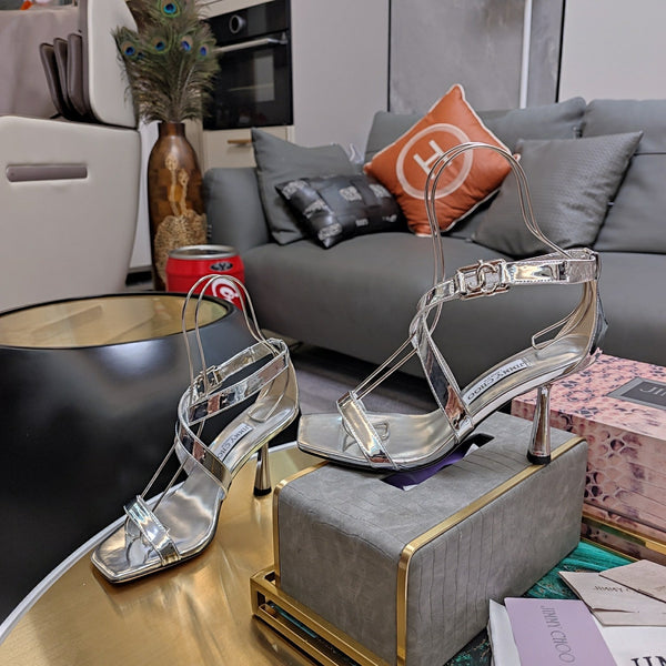 Jimmy 25 Jessica Sandal Silver Nappa Leather 240095