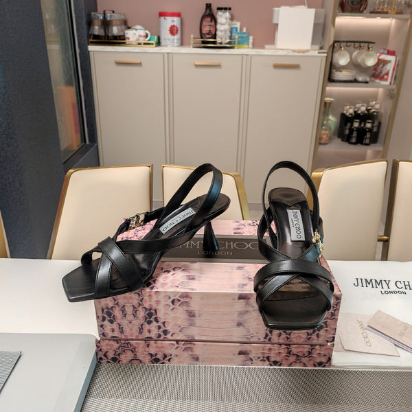 Jimmy 25 Jess Sandals Black Leather 240096