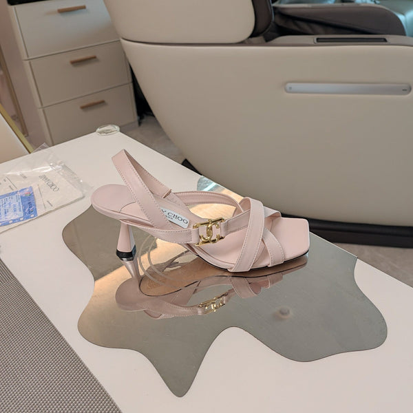 Jimmy 25 Jess Sandals Pale Pink Leather 240098