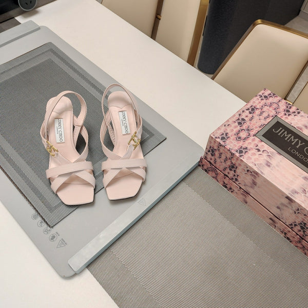 Jimmy 25 Jess Sandals Pale Pink Leather 240098