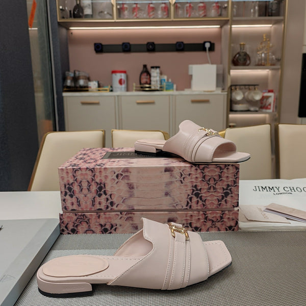 Jimmy 25 Slippers Nude Nappa Leather 240103