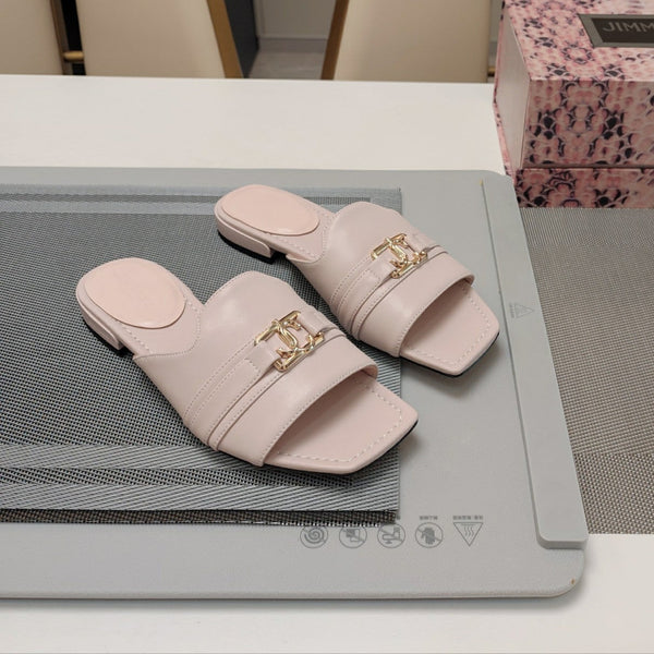 Jimmy 25 Slippers Nude Nappa Leather 240103