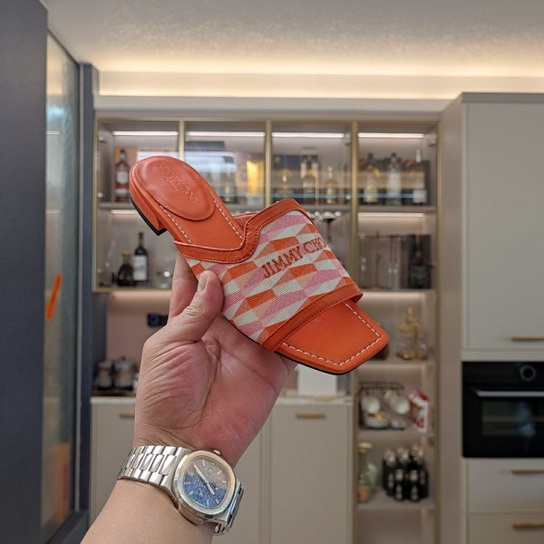 Jimmy 25 Nako Flat Paprika Nappa Leather 240104