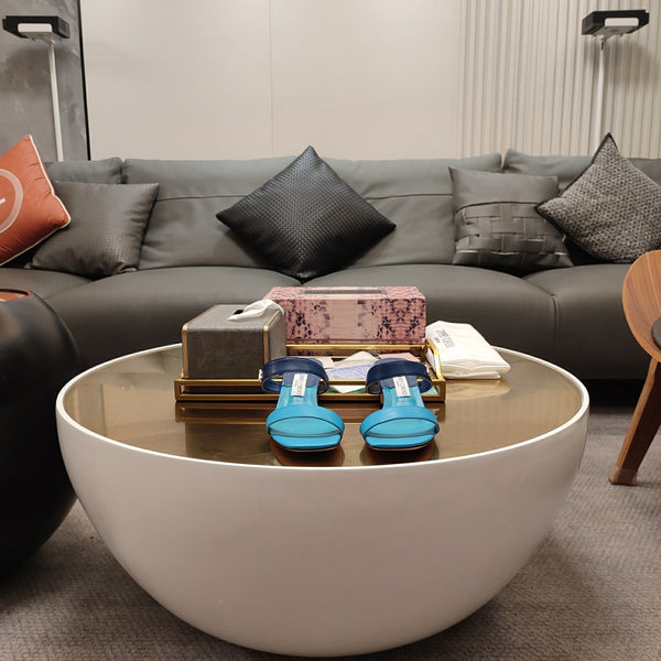 Jimmy 25 Kyda Nappa Sandals 55MM Ncs Blue Leather 240107