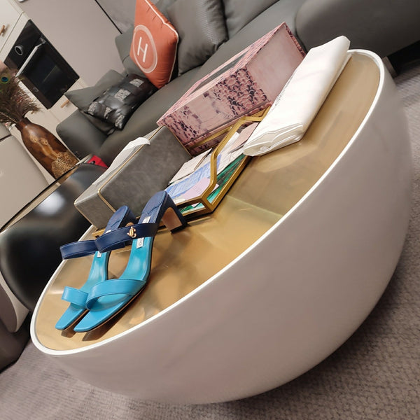 Jimmy 25 Kyda Nappa Sandals 55MM Ncs Blue Leather 240107