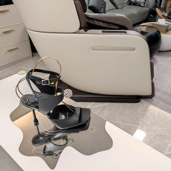 Jimmy 25 Orb 100 Sandal Black Nappa Leather 240017