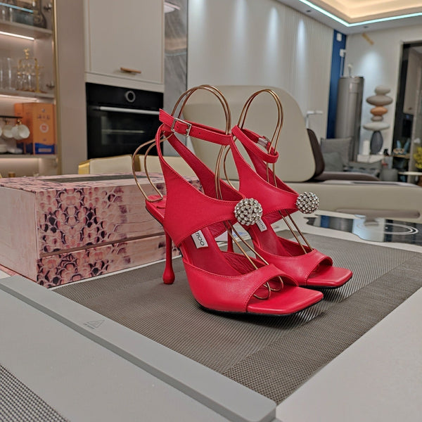 Jimmy 25 Orb 100 Sandal Red Nappa Leather 240018