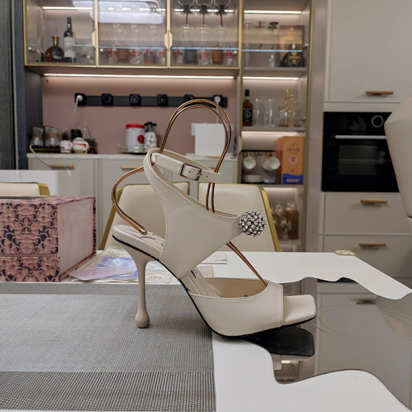 Jimmy 25 Orb 100 Sandal White Nappa Leather 240019